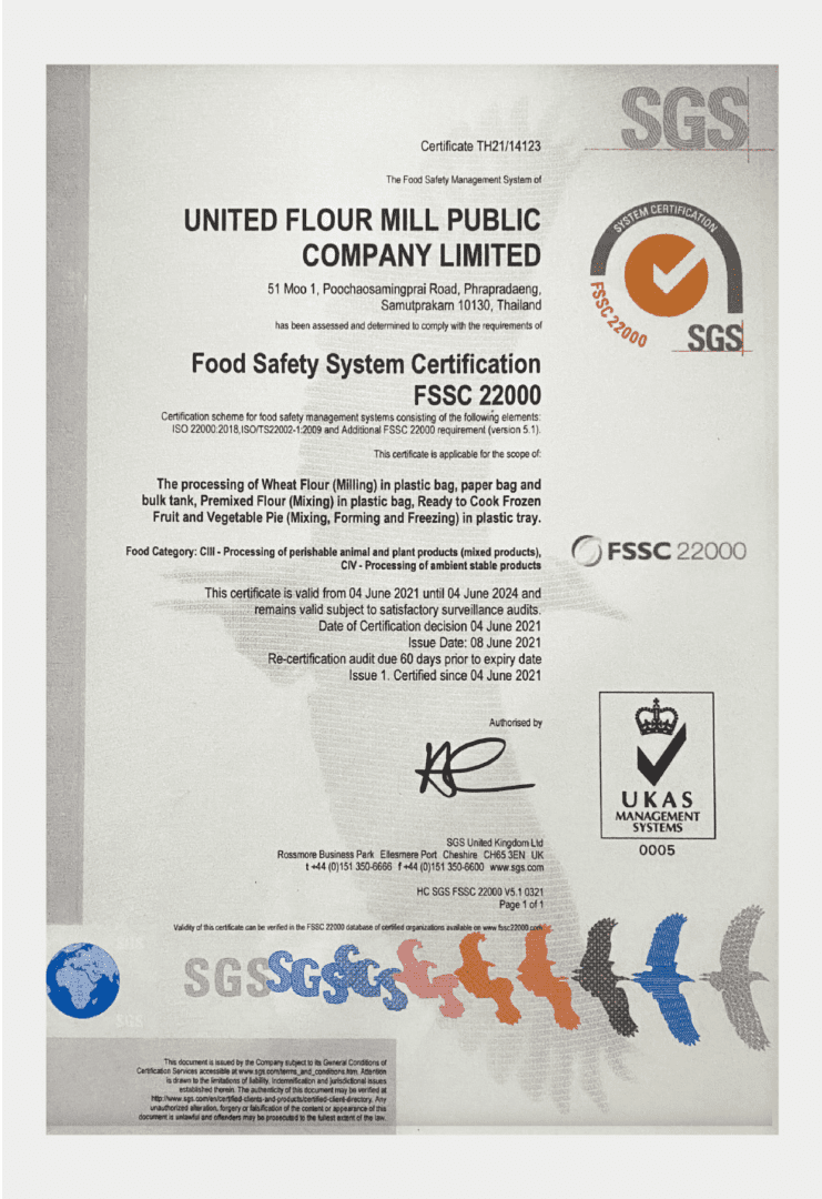 Food Safety System Certification FSSC 22000