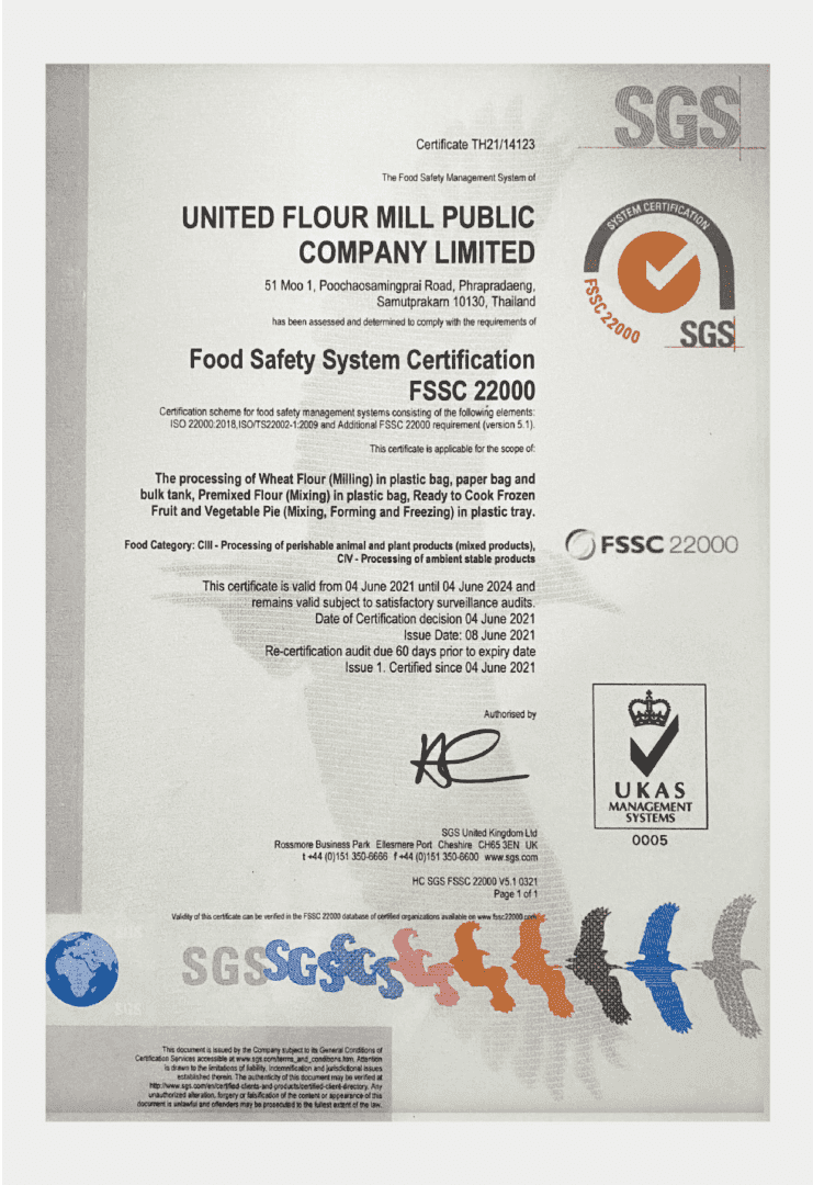 Food Safety System Certification FSSC 22000