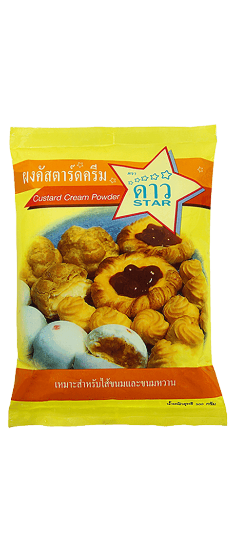 ผงคัสตาร์ดครีม-ตราดาว-UFM ผงคัสตาร์ดครีม-ตราดาว-UFM